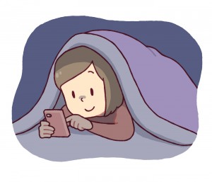 寝る前スマホ